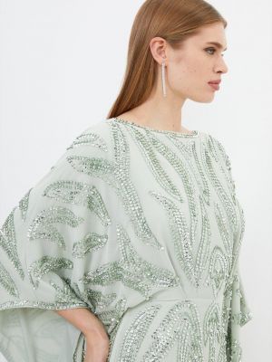 Длинное платье Karen Millen зеленое