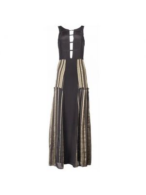 Платье ZEUS+DIONE, натуральный шелк, вечернее, макси, 42 черный