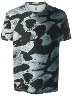 Bavlněné tričko s potiskem s abstraktním vzorem Parajumpers