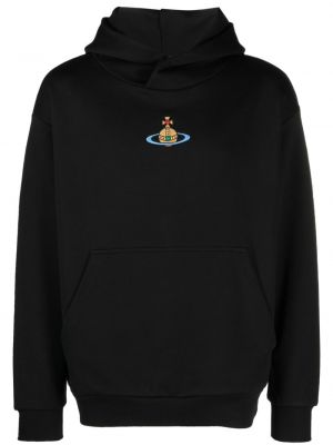 Kokvilnas kapučdžemperis Vivienne Westwood melns