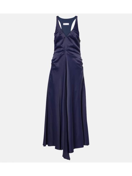 Sateng dress Victoria Beckham blå