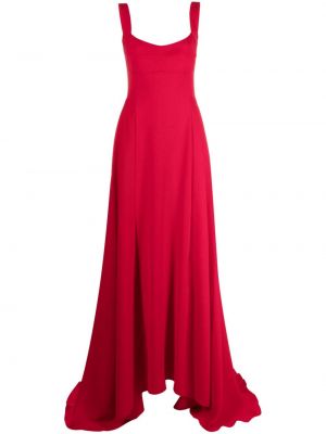 Sukienka wieczorowa bez rękawów z krepy Atu Body Couture czerwona