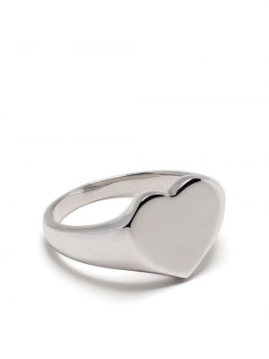 Prsten se srdcovým vzorem Tom Wood stříbrný