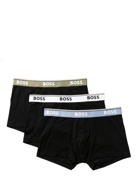 Çizgili boxer Boss siyah