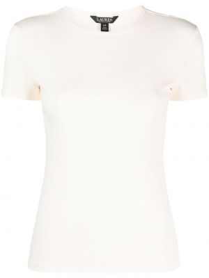 Плетена тениска Lauren Ralph Lauren бяло
