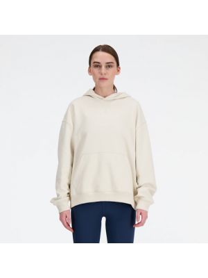 Fleece hoodie aus baumwoll New Balance beige