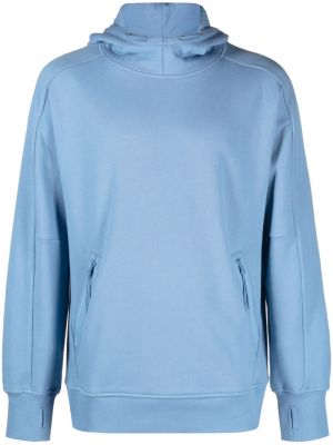 Jersey fleece hoodie C.p. Company blau