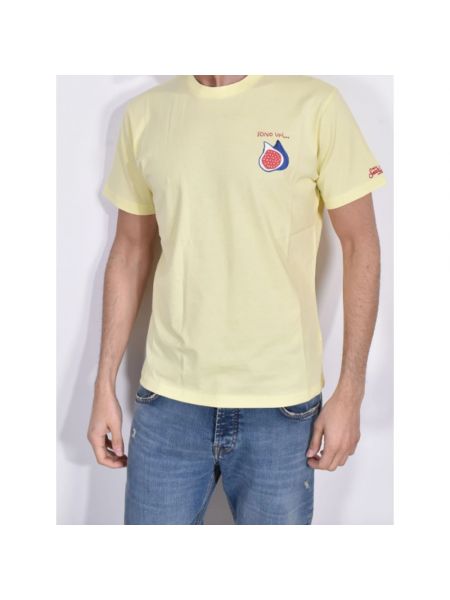 Camiseta a rayas Mc2 Saint Barth amarillo