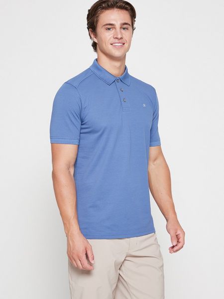 Polo Calvin Klein Golf niebieska
