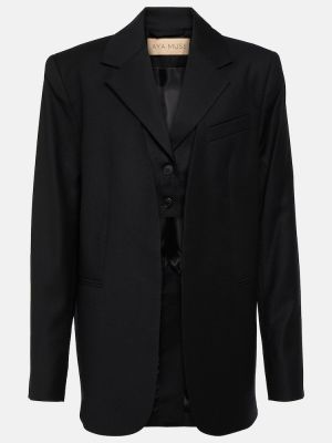 Oversized volneni blazer Aya Muse črna