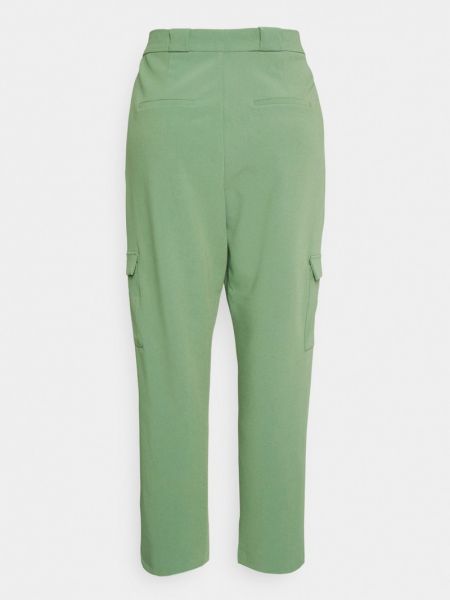 Spodnie sportowe Vero Moda Curve zielone