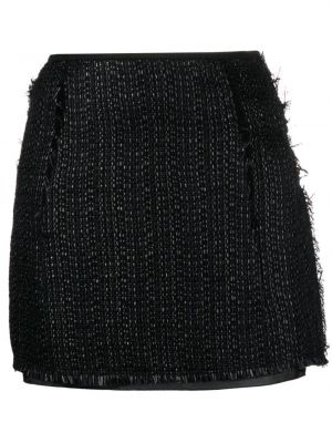 Mini spódniczka tweedowa Lanvin czarna