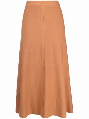 Falda de cintura alta Pinko marrón