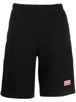 Pantaloni scurți din bumbac Kenzo negru