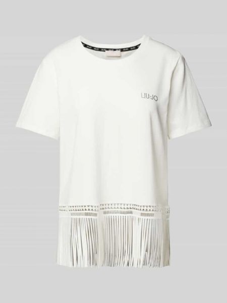 Koszulka w jednolitym kolorze Liu Jo White biała