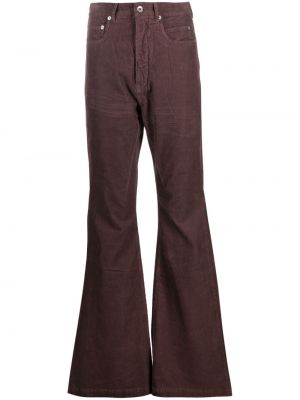 Pantalon en coton Rick Owens Drkshdw violet