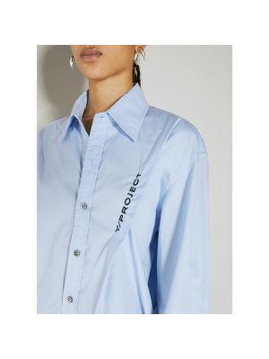 Camisa con bordado de algodón Y/project azul