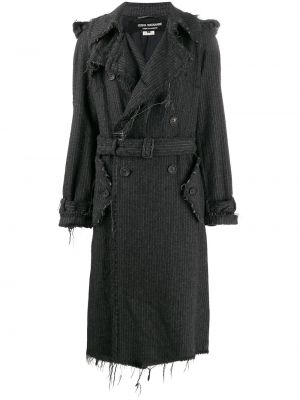 Klasický vlněný dlouhý kabát s knoflíky Junya Watanabe Comme Des Garçons Pre-owned - bílá