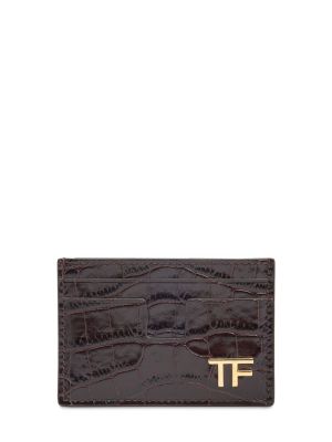 Portofel din piele Tom Ford auriu