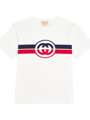 Jersey bomull t-skjorte for gutter Gucci Kids rosa