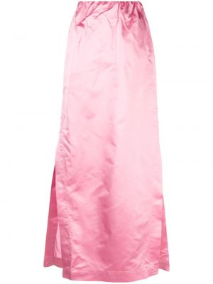 Μεταξωτή maxi φούστα Sa Su Phi ροζ