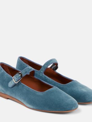 Bársony balerina cipők Le Monde Beryl kék