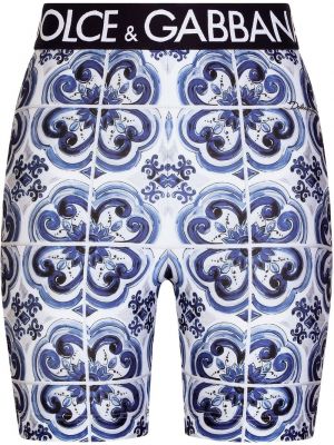 Pantaloni scurți pentru ciclism cu imagine Dolce & Gabbana