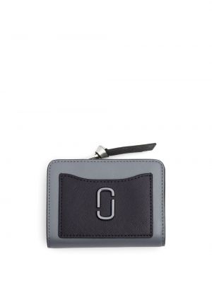 Kožená peněženka Marc Jacobs šedá