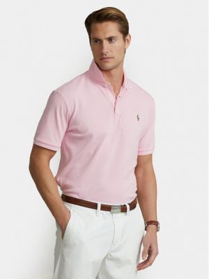Поло слим Polo Ralph Lauren розовое