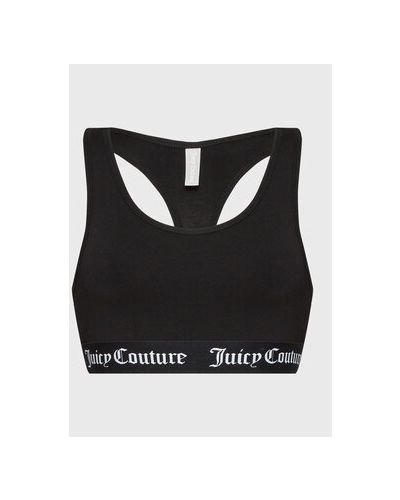 Top din bumbac Juicy Couture - negru