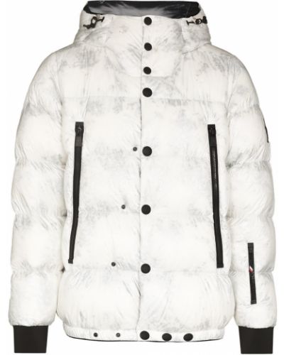 Hette lang jakke Moncler Grenoble hvit