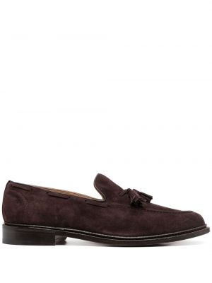 Loafers i mocka Tricker's brun