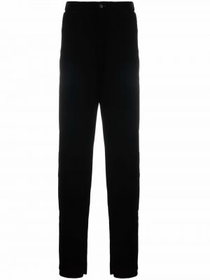 Pantalones rectos de terciopelo‏‏‎ Giorgio Armani negro