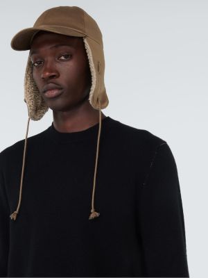 Sombrero de algodón Burberry marrón