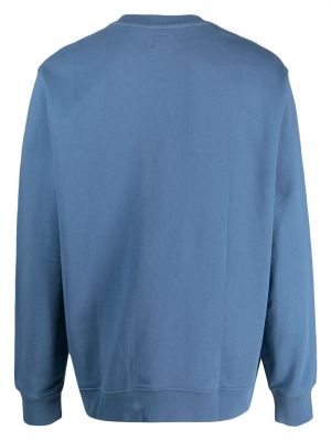Haftowana bluza bawełniana Levi's niebieska