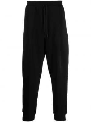 Bavlněné sportovní kalhoty Emporio Armani černé