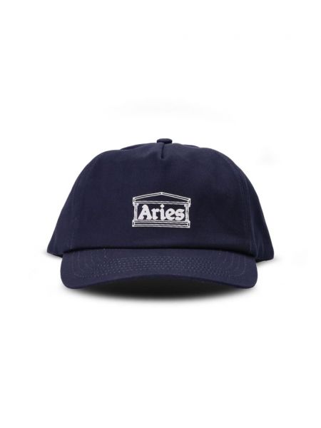 Haftowana czapka z daszkiem Aries niebieska