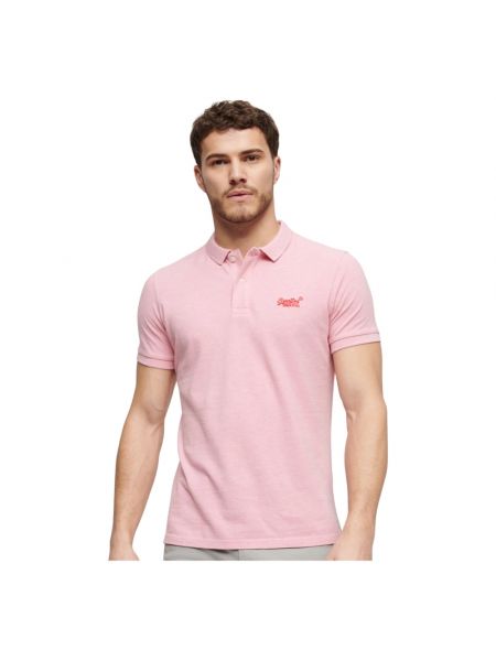 Poloshirt mit kurzen ärmeln Superdry pink