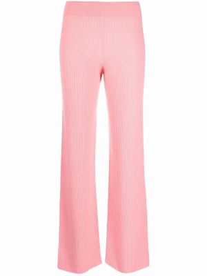 Pantaloni din cașmir Allude roz