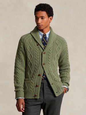 Cárdigan con botones de lana Polo Ralph Lauren verde