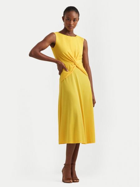 Priliehavé šaty Lauren Ralph Lauren žltá