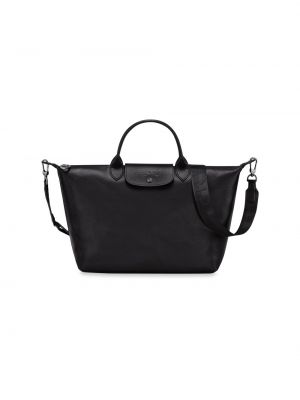 Кожаная сумка Longchamp черная