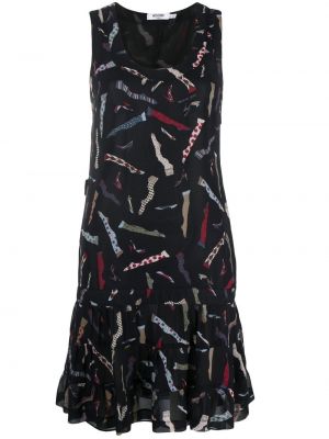 Φόρεμα με σχέδιο Moschino Pre-owned μαύρο