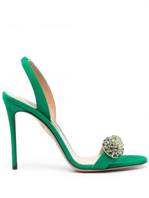 Sandale de cristal Aquazzura verde