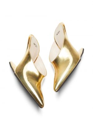 Leder sandale N°21 gold