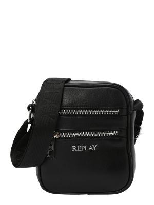 Чанта през рамо Replay черно