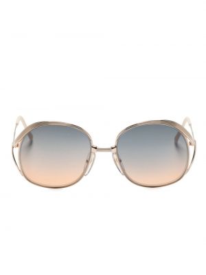 Spalvų gradiento rašto akiniai nuo saulės oversize Christian Dior