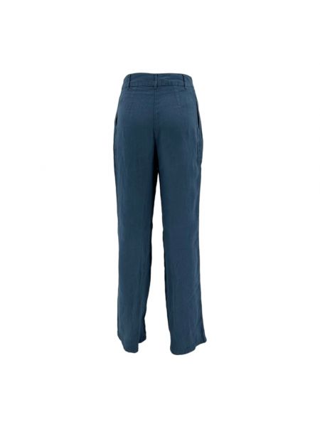 Pantalones de lino bootcut 120% Lino azul