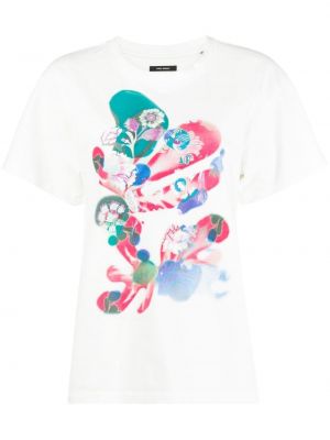 T-shirt con stampa Isabel Marant bianco