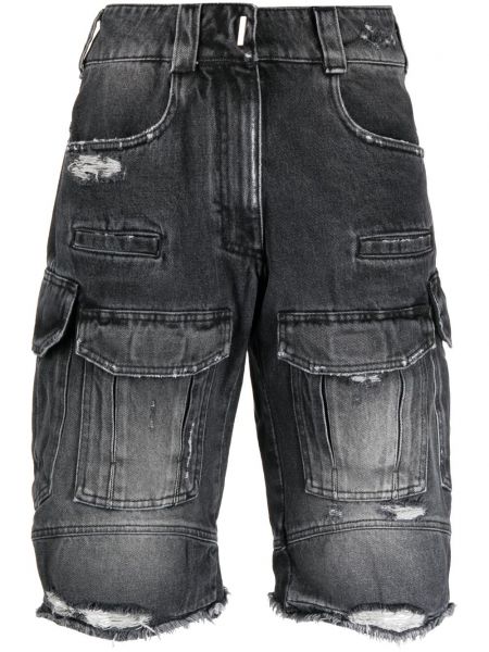 Kratke jeans hlače Givenchy črna